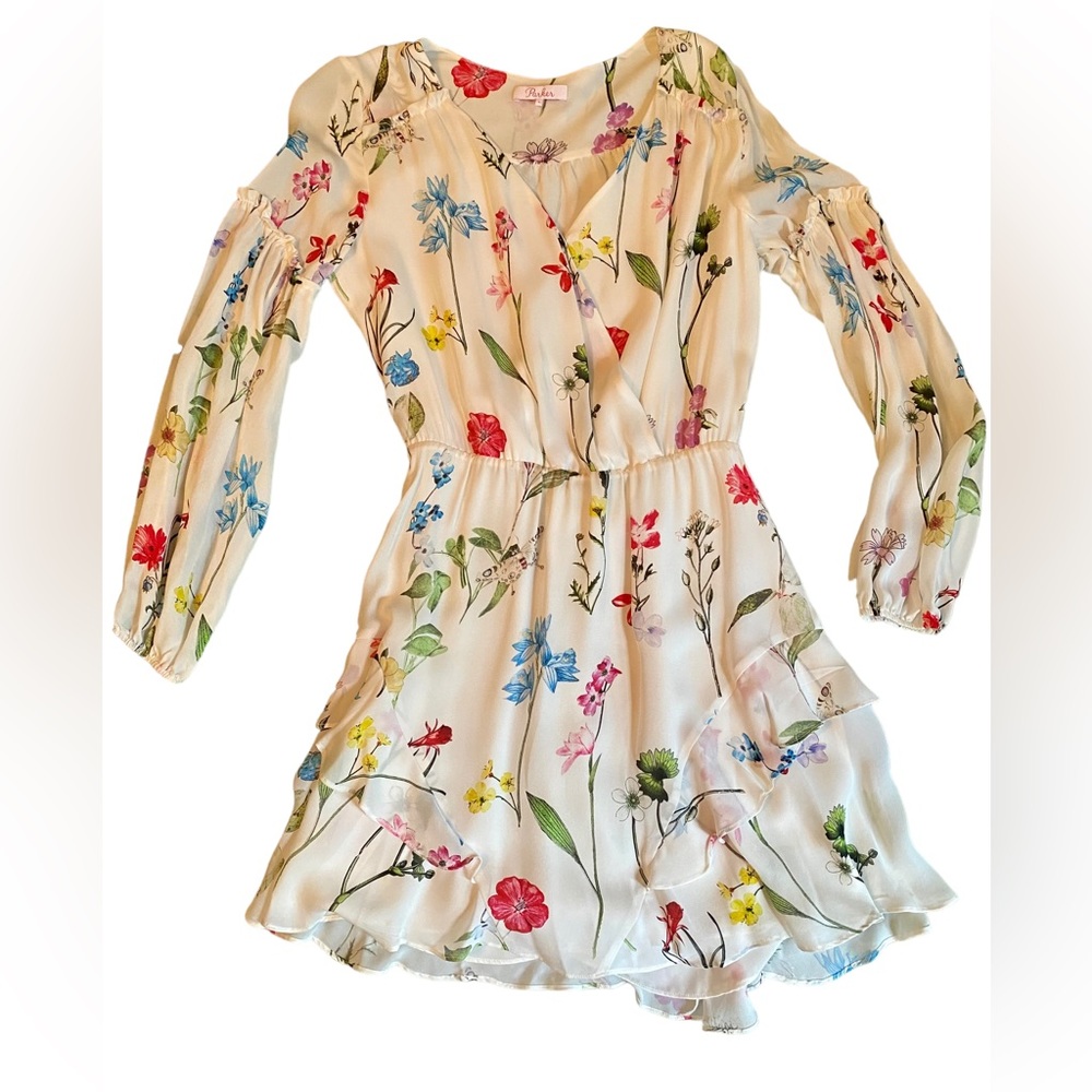 Parker floral dress perfect for wedding guest!